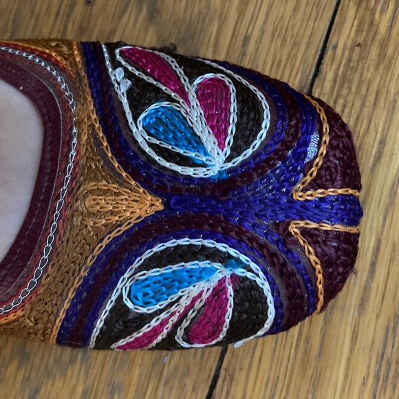 Vintage Bohemian slides shoes slippers - Picture 3 of 6